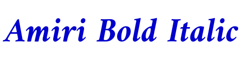 Amiri Bold Italic フォント